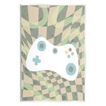 Stupell Industries Checkered Game Controller Beauty & Fashion Painting Unframed Art Print Wall Art, 10 x 15