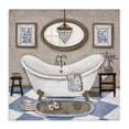 thumbnail image 1 of Stupell Industries Traditional Checkered Relaxing Bathtub Canvas Art, 17 x 17, by Janet Tava, 1 of 8