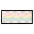 thumbnail image 1 of Stupell Industries Checkered Wavy Rainbow Pattern Abstract Painting Black Framed Art Print Wall Art, 24 x 10, 1 of 8