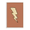 thumbnail image 1 of Stupell Industries Checking Lightning Bolt Abstract Painting White Framed Art Print Wall Art, 20 x 30, 1 of 10