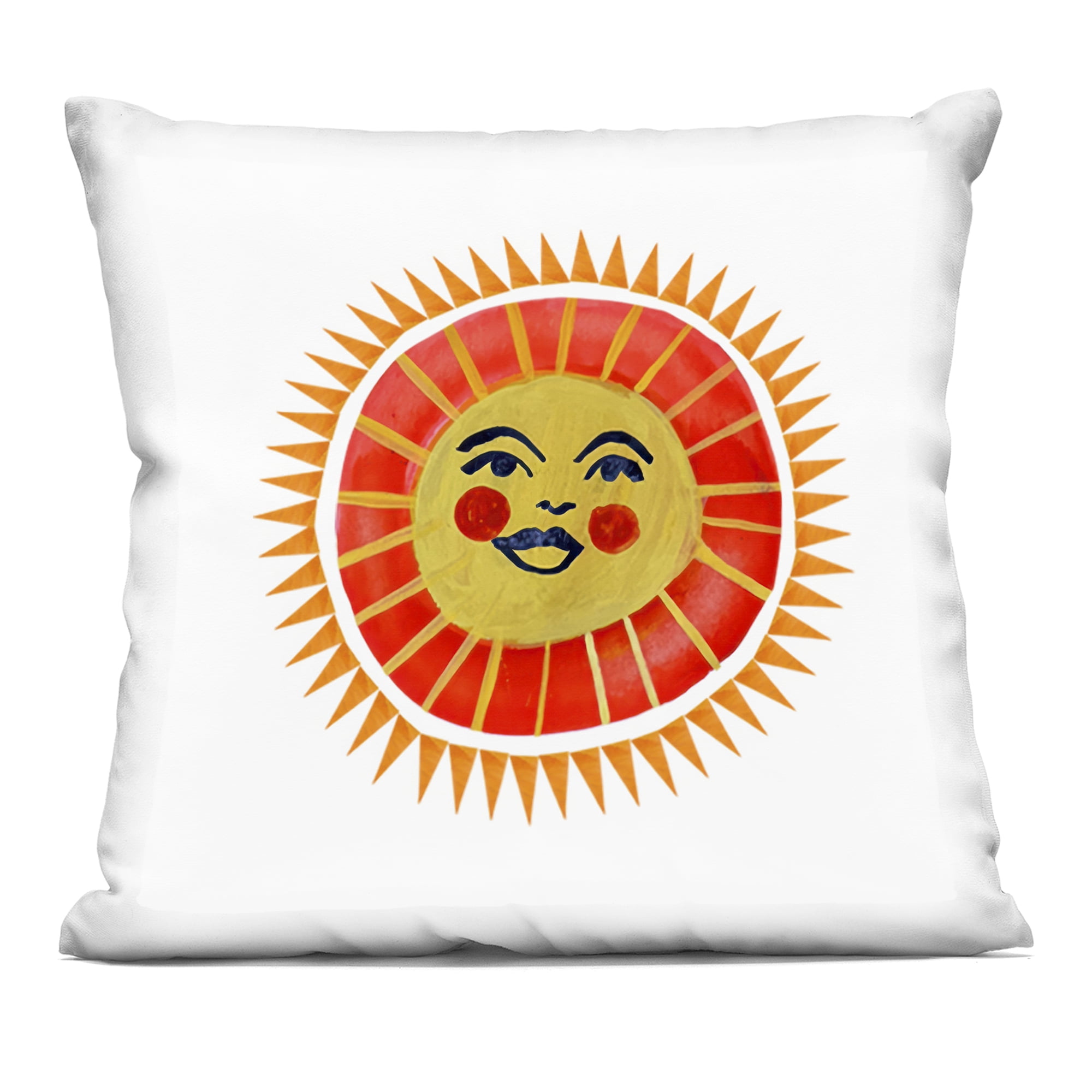 Stupell Industries Cheerful Boho Sun Decorative Printed Throw Pillow, design by Katherine Herrell Studio, 18 x 7 x 18