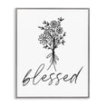 thumbnail image 1 of Stupell Industries Shabby Chic Cheerful Daisy Flowers Botanical Arrangement Blessed Script Gray Framed Giclee Art, 16 x 20, by Lettered and Lined, 1 of 7