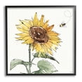 thumbnail image 1 of Stupell Industries Cheerful Sunflower Buzzing Bee Graphic Art Black Framed Art Print Wall Art, Design by Anne Tavoletti, 1 of 8