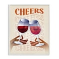 thumbnail image 1 of Stupell Industries Cheers Wine Glasses Food & Beverage Painting White Framed Art Print Wall Art, 24 x 30, 1 of 2