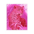 thumbnail image 1 of Stupell Industries Cheetah Among Pink Leaves Animals Painting Unframed Art Print Wall Art, 11 x 14, 1 of 8
