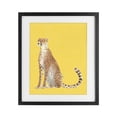 thumbnail image 1 of Stupell Industries Modern Cheetah on Vibrant Yellow Black Framed Print Under Glass, 13 x 16, by Karolina Sato, 1 of 8