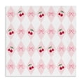thumbnail image 1 of Stupell Industries Cottage Cherries & Bows Argyle Canvas Art, 24 x 24, by Lucille Price, 1 of 7