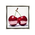 thumbnail image 1 of Stupell Industries Cherries with Reflection Food & Beverage Painting Gray Floater Framed Canvas Art Print Wall Art, 25 x 25, 1 of 10