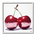 thumbnail image 1 of Stupell Industries Cherries with Reflection Food & Beverage Painting White Framed Art Print Wall Art, 12 x 12, 1 of 9