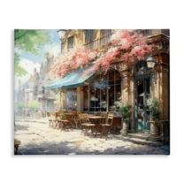 Stupell Industries Cherry Blossom Bistro Canvas Wall Art design by LSR Creative Studio, 16 x 20