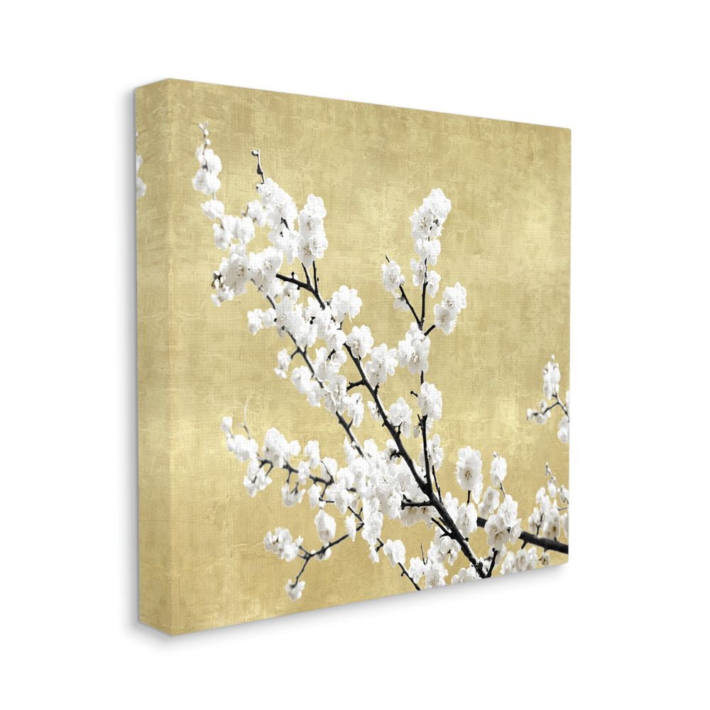 Stupell Industries Cherry Blossom Branches over Neutral Tan Designed by Kate Bennett