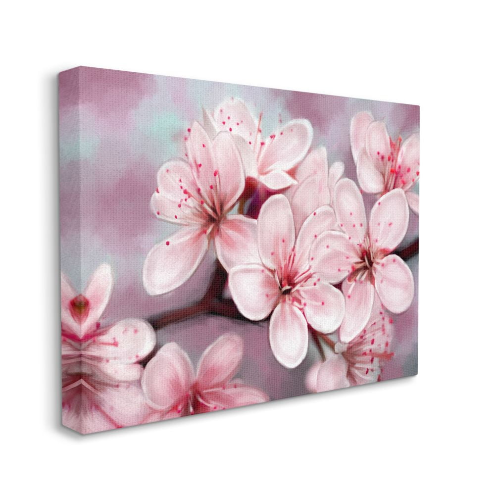 Stupell Industries Cherry Blossom Details Pink Floral Cluster Designed by Ziwei Li