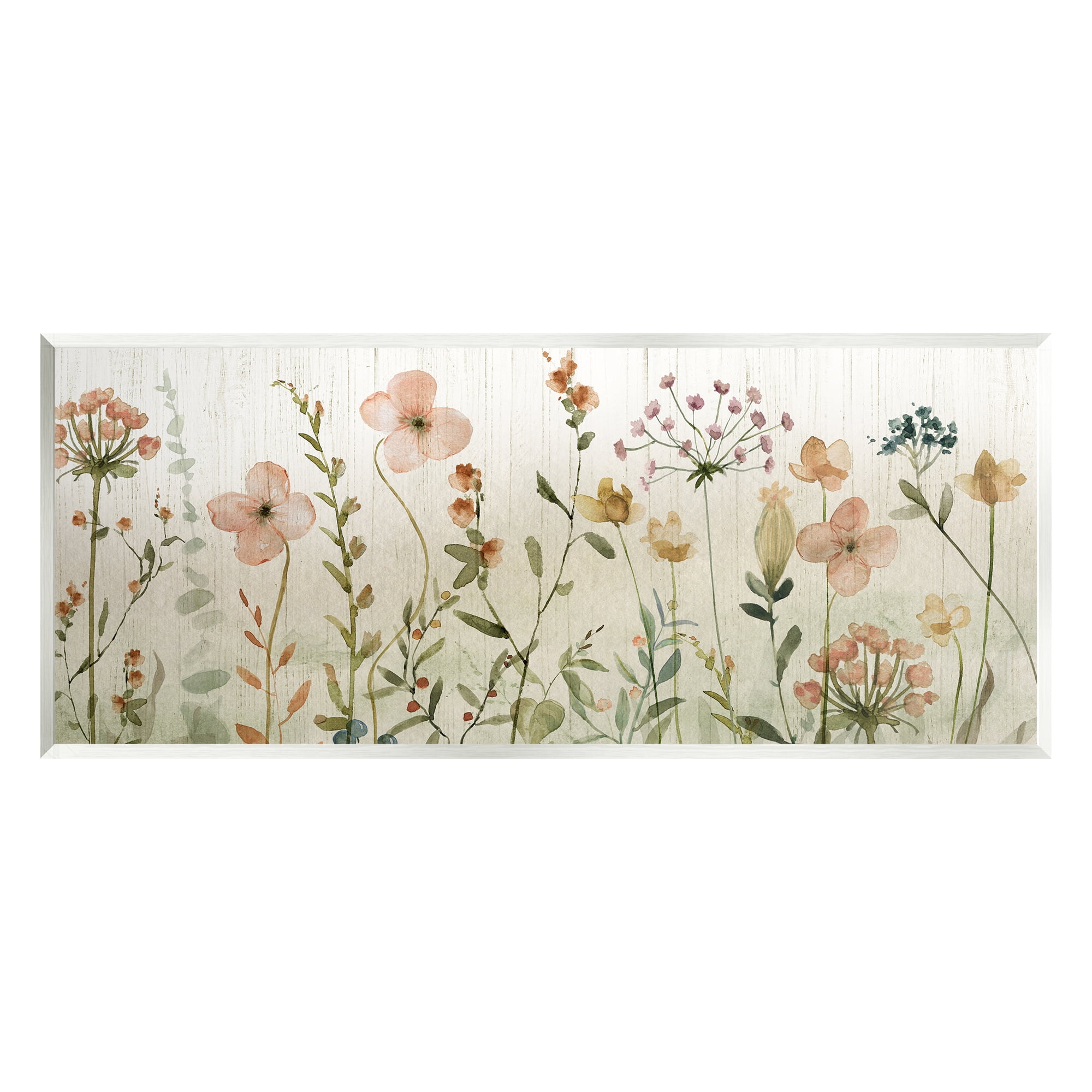 Stupell Industries Cherry Blossom & Herb Sprigs Botanical & Floral Painting Unframed Art Print Wall Art