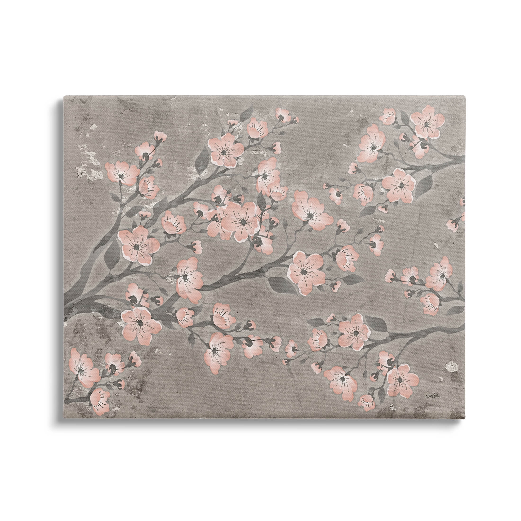 Stupell Industries Cherry Blossom Pattern Composition Graphic Art Gallery Wrapped Canvas Print Wall Art, Design by Diane Stimson