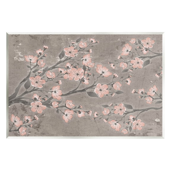 Stupell Industries Cherry Blossom Pattern Composition Graphic Art Unframed Art Print Wall Art, Design by Diane Stimson