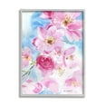 thumbnail image 1 of Stupell Industries Cherry Blossom Pink Florals Blooming over Blue Grey Framed, 11 x 14, Design by Melissa Hyatt LLC, 1 of 7