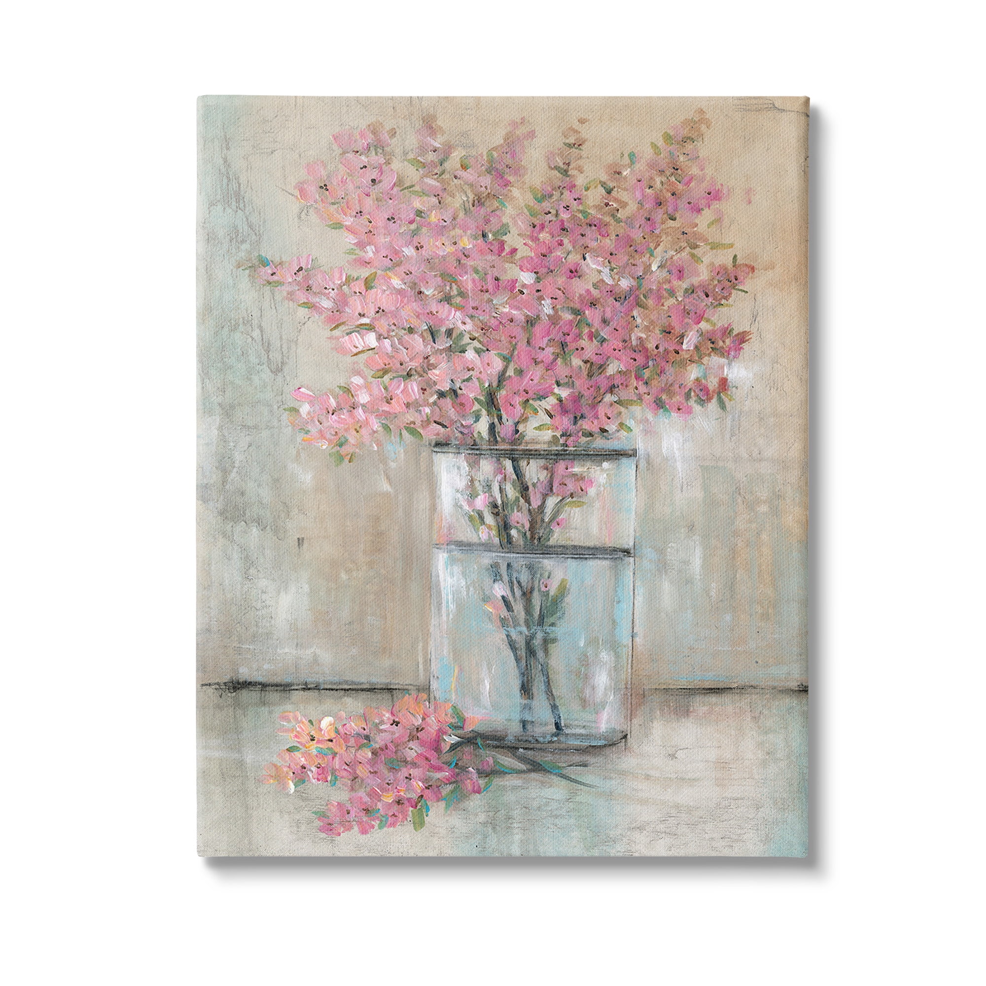 Stupell Industries Cherry Blossom Twigs Botanical & Floral Painting Gallery Wrapped Canvas Art Print Wall Art, 16 x 20