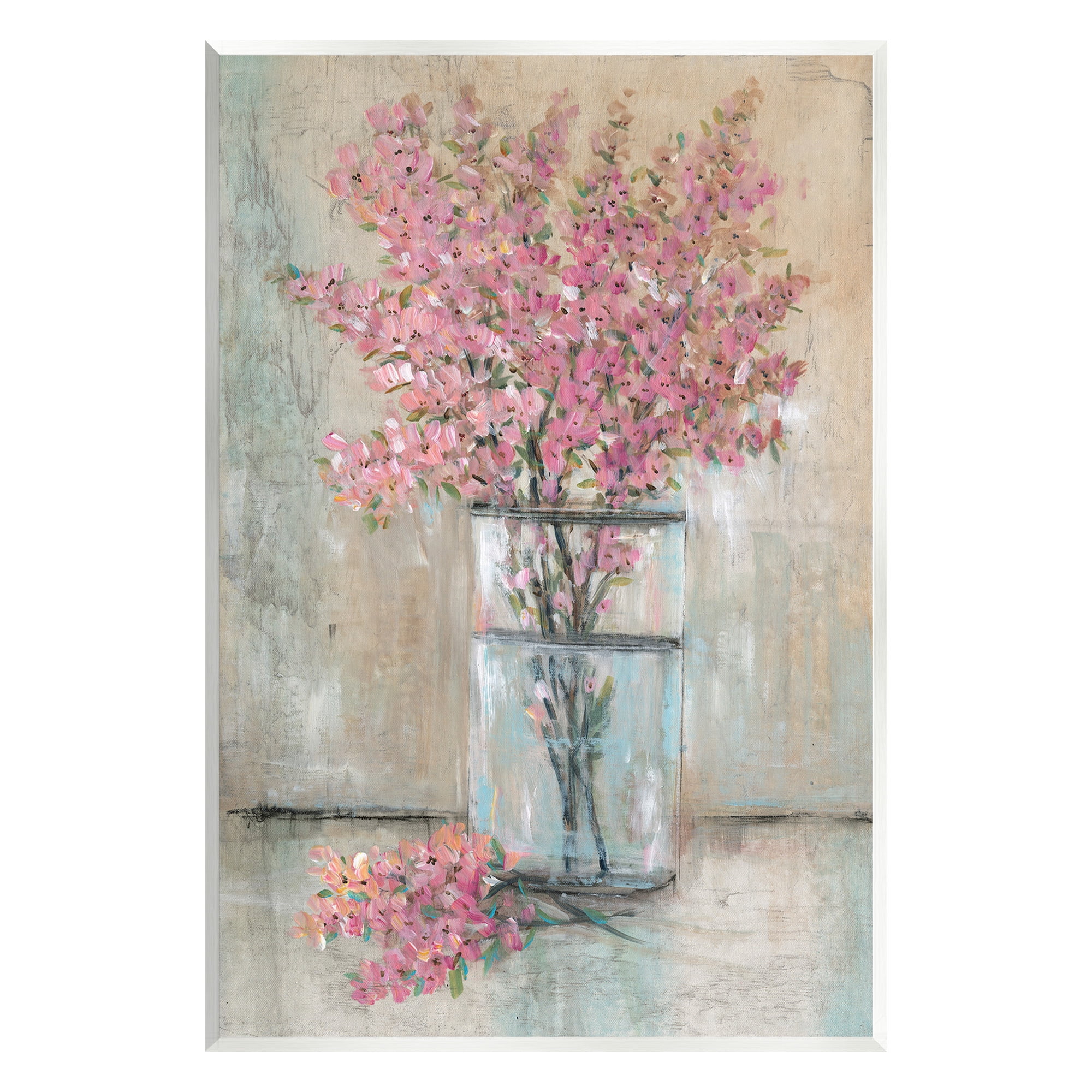 Stupell Industries Cherry Blossom Twigs Botanical & Floral Painting Unframed Art Print Wall Art, 13 x 19