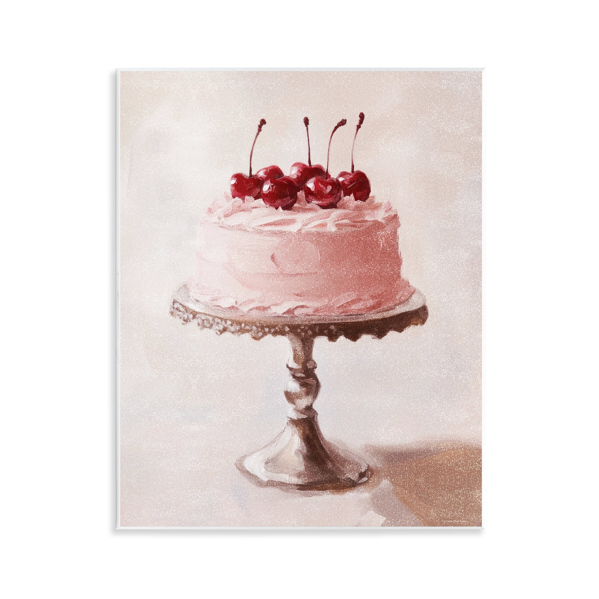 Stupell Industries Cherry Cake Delight Wall Plaque Art, design by Svetlana Aleynikova