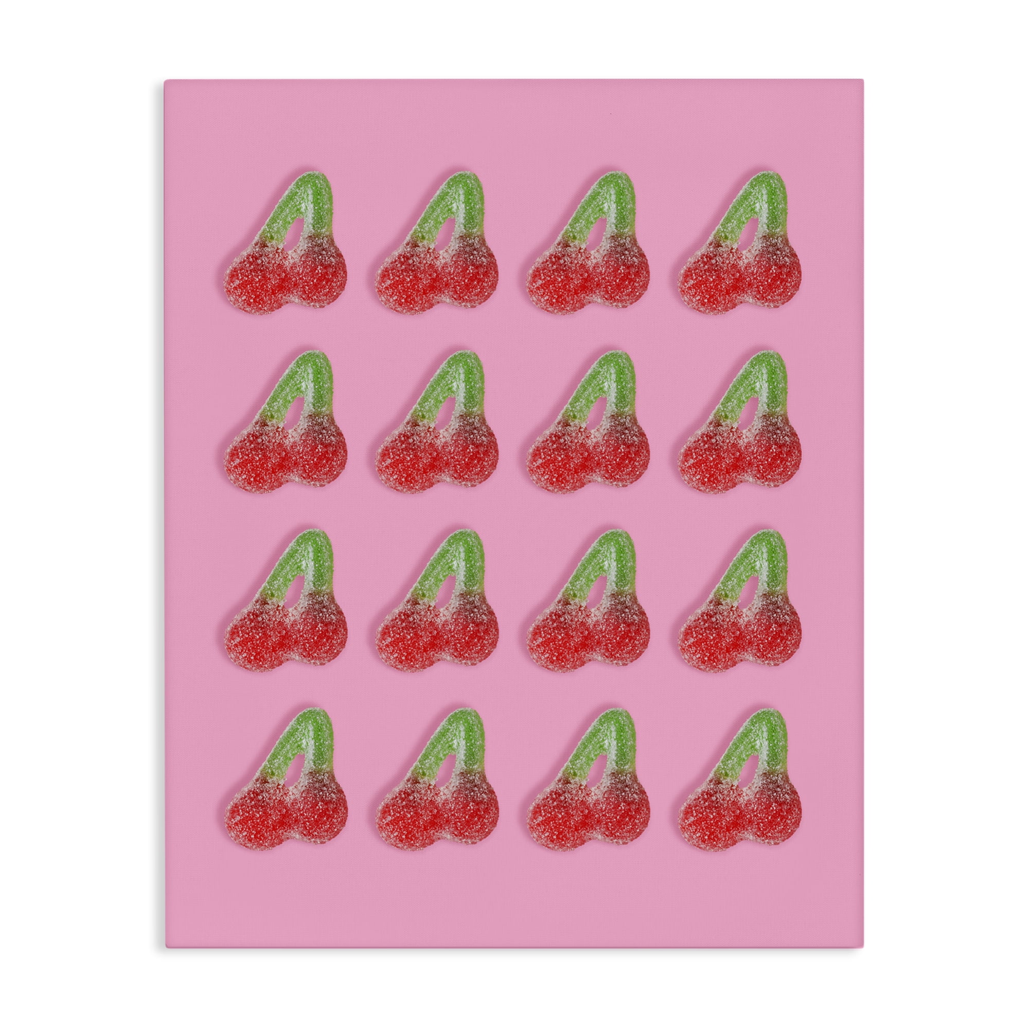 Stupell Industries Cherry Candy Pattern Canvas Wall Art, design by LISH Creative