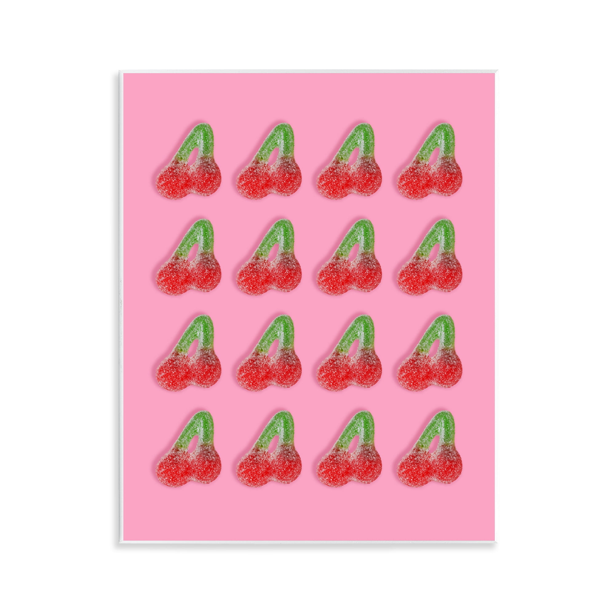 Stupell Industries Cherry Candy Pattern Wall Plaque Art, design by LISH Creative
