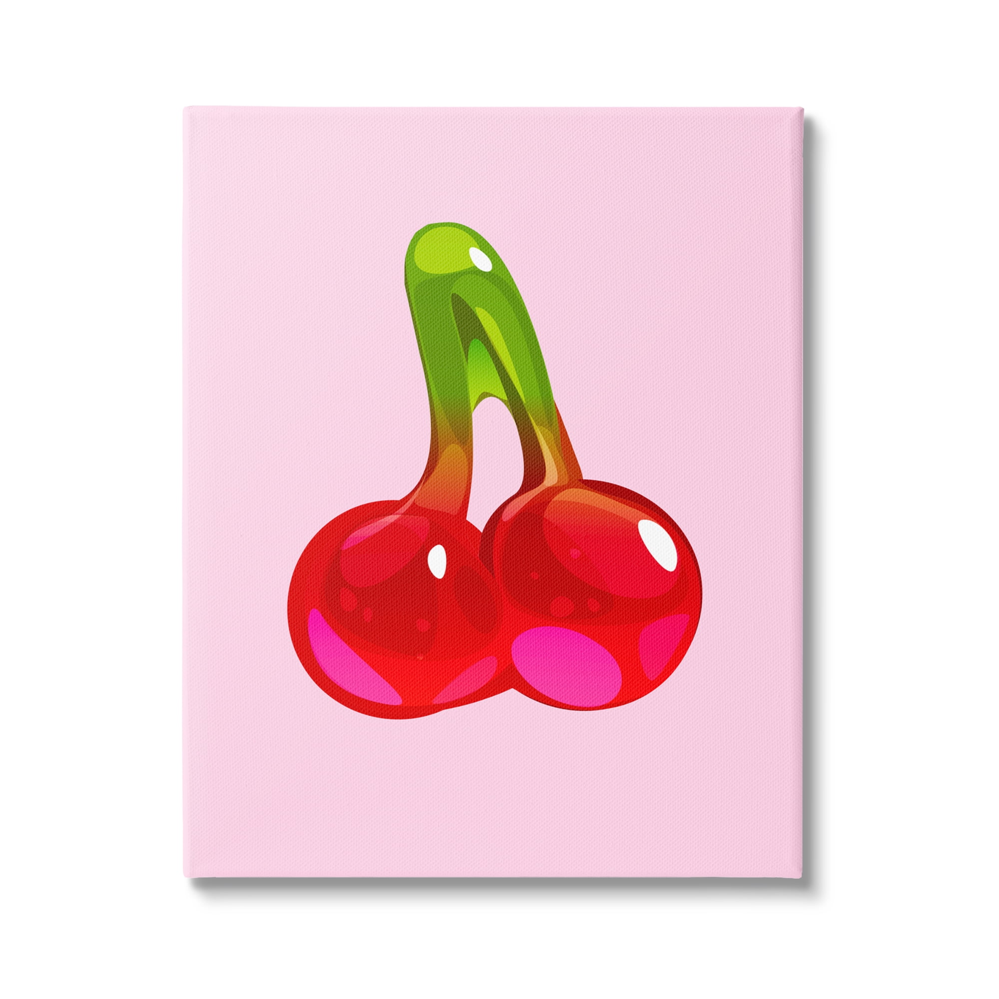 Stupell Industries Cherry Gummy Candy Food & Beverage Painting Gallery Wrapped Canvas Print Wall Art, 24 x 30