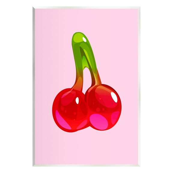 Stupell Industries Cherry Gummy Candy Food & Beverage Painting Unframed Art Print Wall Art, 10 x 15
