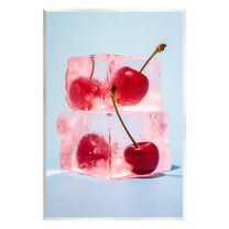 Stupell Industries Cherry Ice Cubes Food & Beverage Painting Unframed Art Print Wall Art, 10 x 15