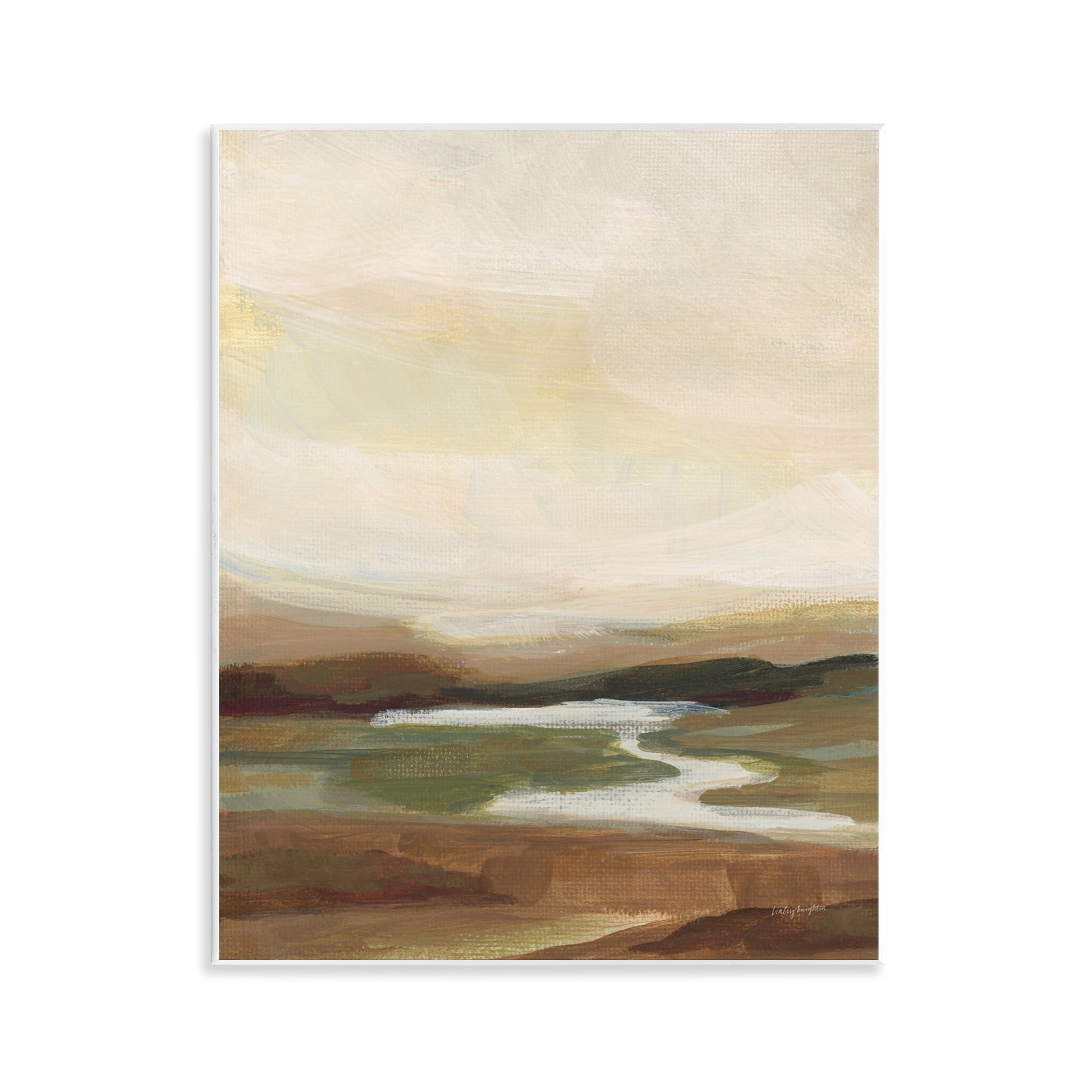 Stupell Industries Chestnut Springs River Landscape Painting Unframed Art Print Wall Art, 11 x 14