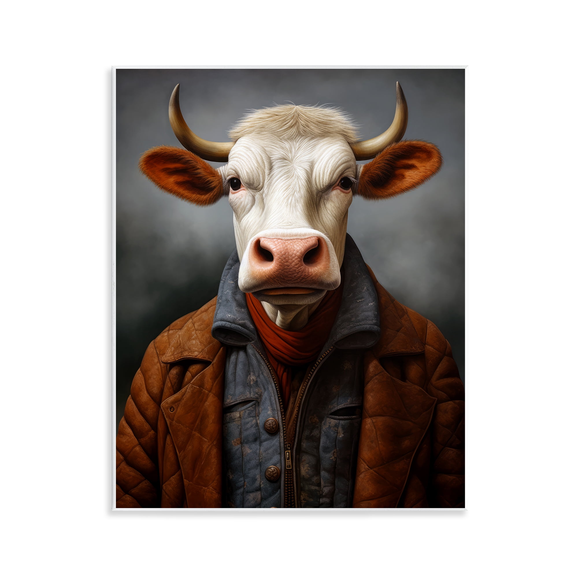 Stupell Industries Chianina Style Cow Wall Plaque Art, design by Ray Powers