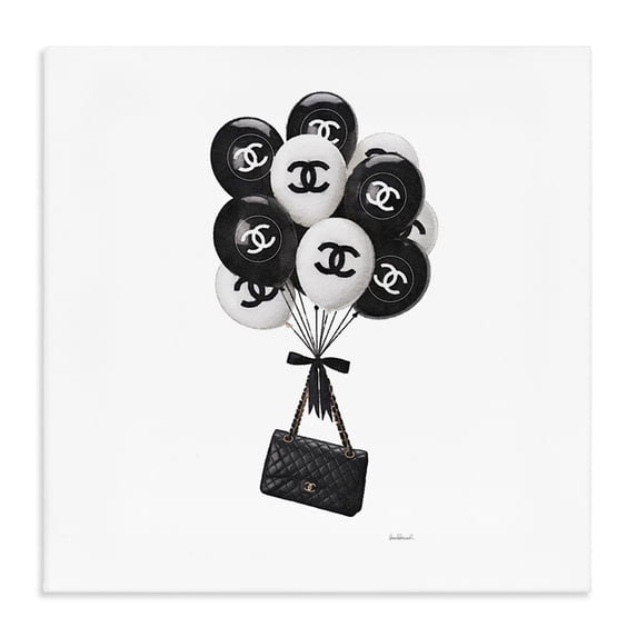 Stupell Industries Contemporary Chic Balloons & Purse Canvas Art, 17 x 17, by Amanda Greenwood
