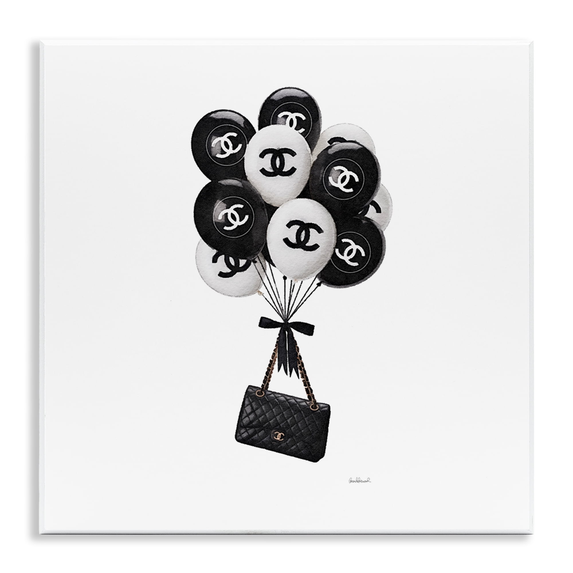 Stupell Industries Chic Balloons & Purse Wall Plaque Art, design by Amanda Greenwood