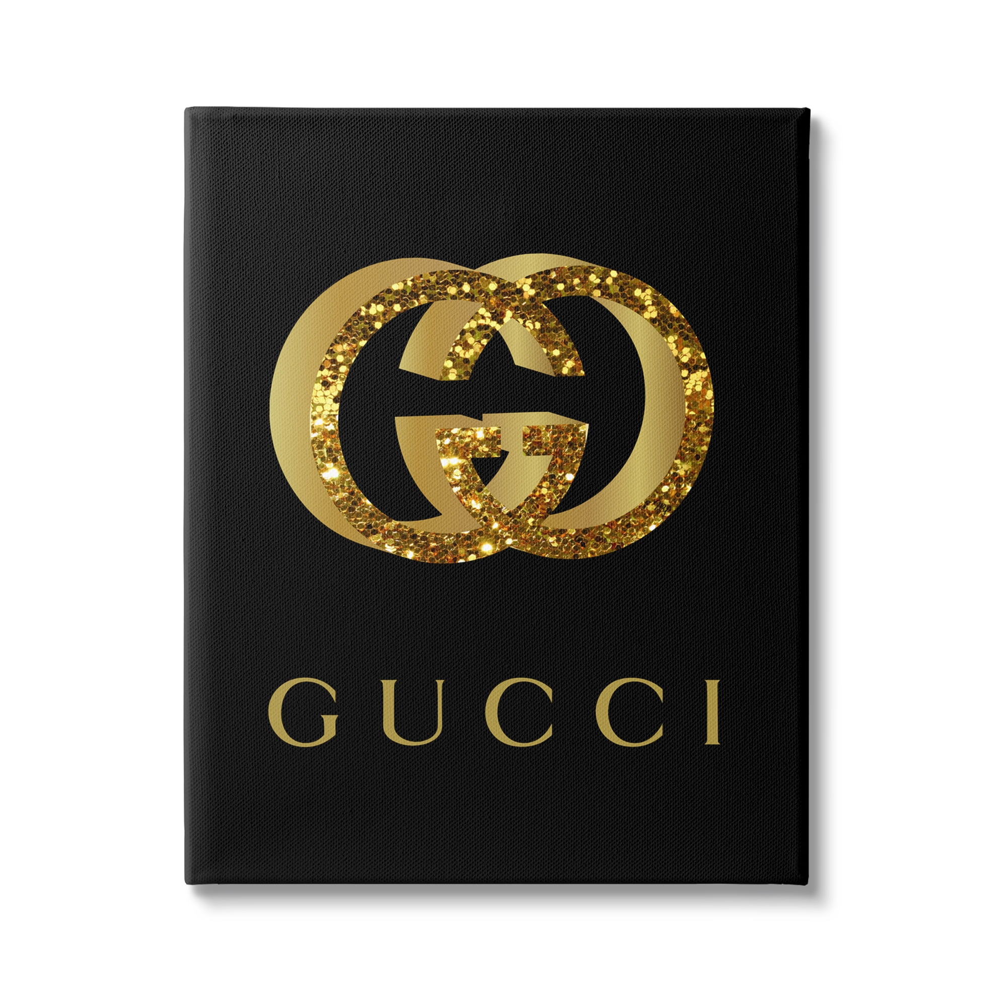 Stupell Industries Chic Black Fashion Symbol Typography Painting Gallery Wrapped Canvas Print Wall Art, 16 x 20