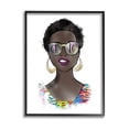 thumbnail image 1 of Stupell Industries Chic Bold Fashion Girl Graphic Art Black Framed Art Print Wall Art, Design by Alison Petrie, 1 of 7