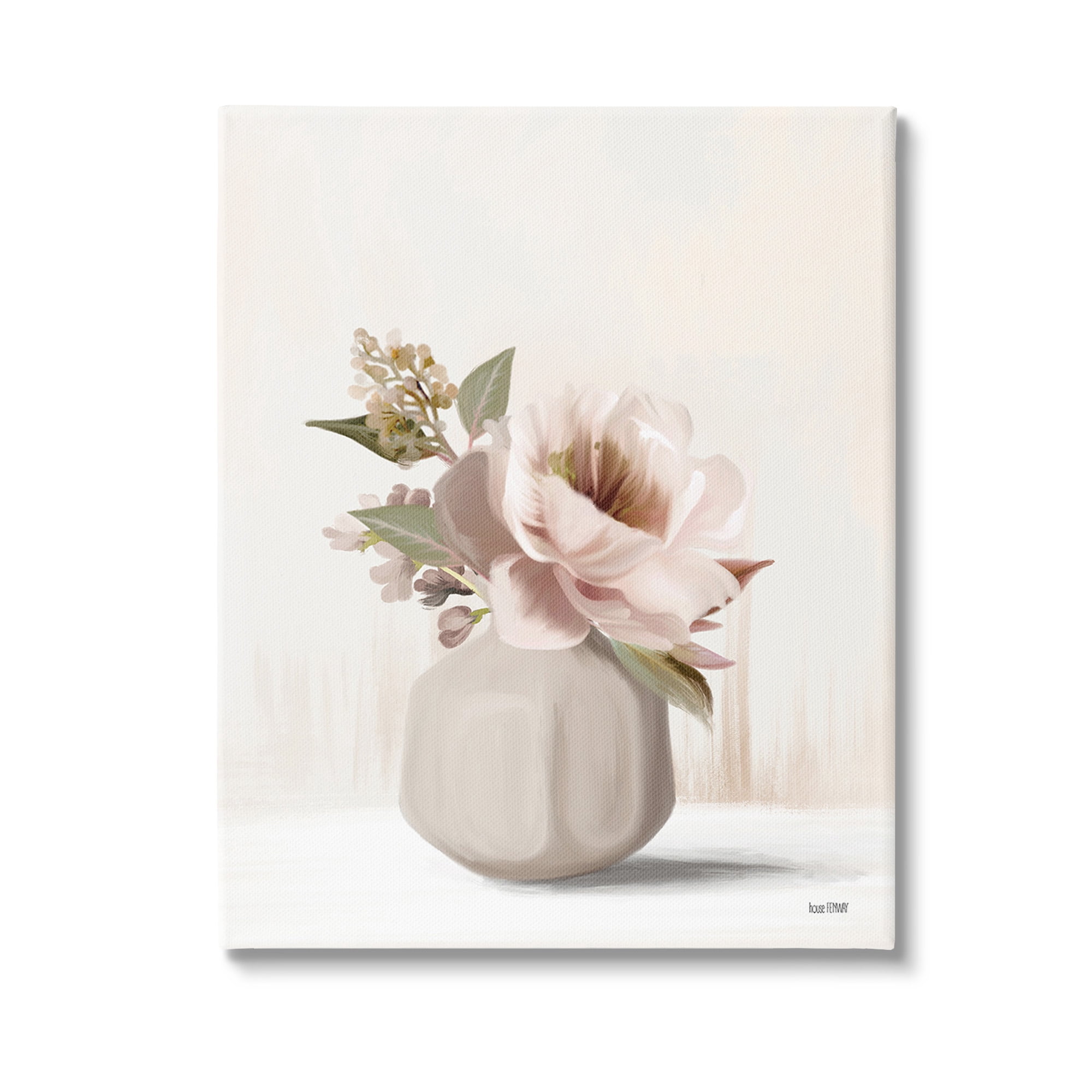Stupell Industries Chic Bouquet in Vase Botanical & Floral Painting Gallery Wrapped Canvas Art Print Wall Art, 36 x 48