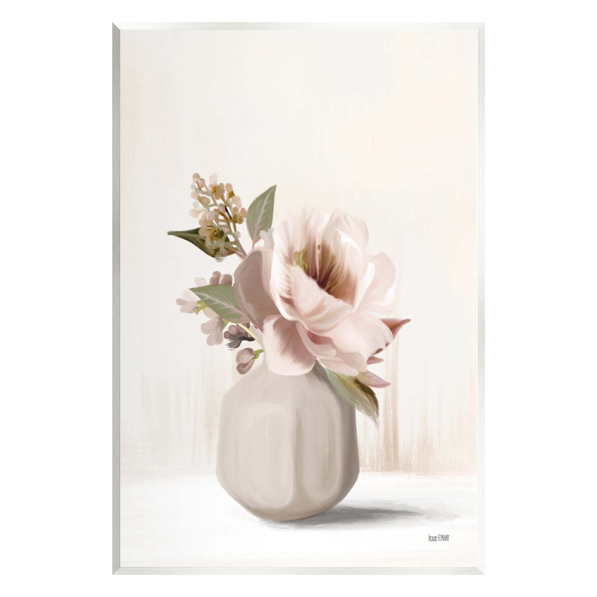 Stupell Industries Chic Bouquet in Vase Botanical & Floral Painting Unframed Art Print Wall Art, 10 x 15