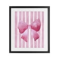 thumbnail image 1 of Stupell Industries Glam Chic Bow on Pink Stripes Black Framed Print Under Glass, 13 x 16, by Camila Juncos, 1 of 8