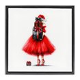 thumbnail image 1 of Stupell Industries Glam Chic Christmas Gal Black Floating Frame Canvas Art, 18 x 18, by Amanda Greenwood, 1 of 8