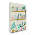 thumbnail image 1 of Stupell Industries Chic Cottage Bookshelf with Tropical Plant Greenery Designed by Angela Nickeas, 1 of 6