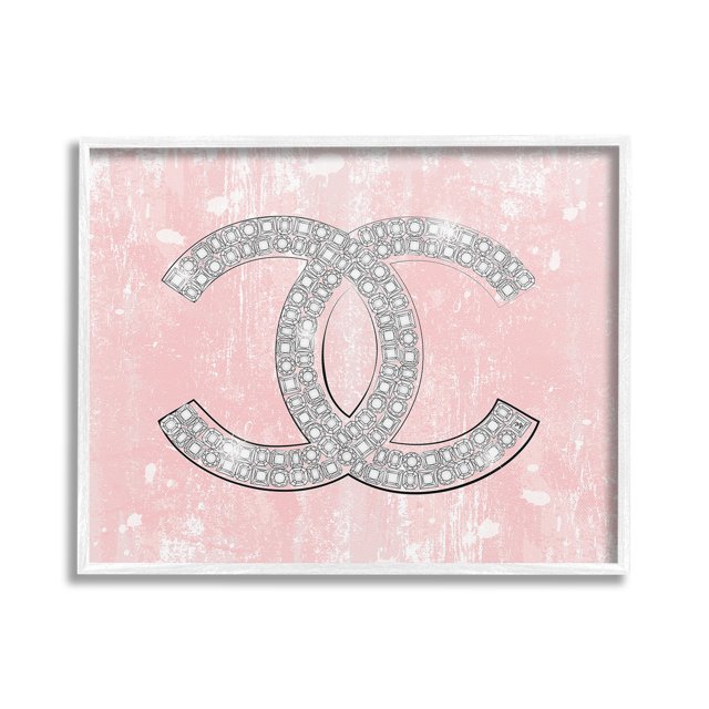 Stupell Industries Chic Diamonds Glam Shape Abstract Painting White