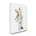 thumbnail image 1 of Stupell Industries Chic Fashion Coffee and Purse Female Robe Pose Canvas Wall Art Design by Ziwei Li, 36" x 48", 1 of 6