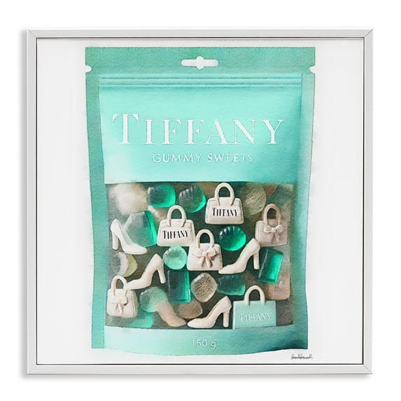 Stupell Industries Contemporary Chic Fashion Sweets White Framed Giclee Art, 17 x 17, by Amanda Greenwood