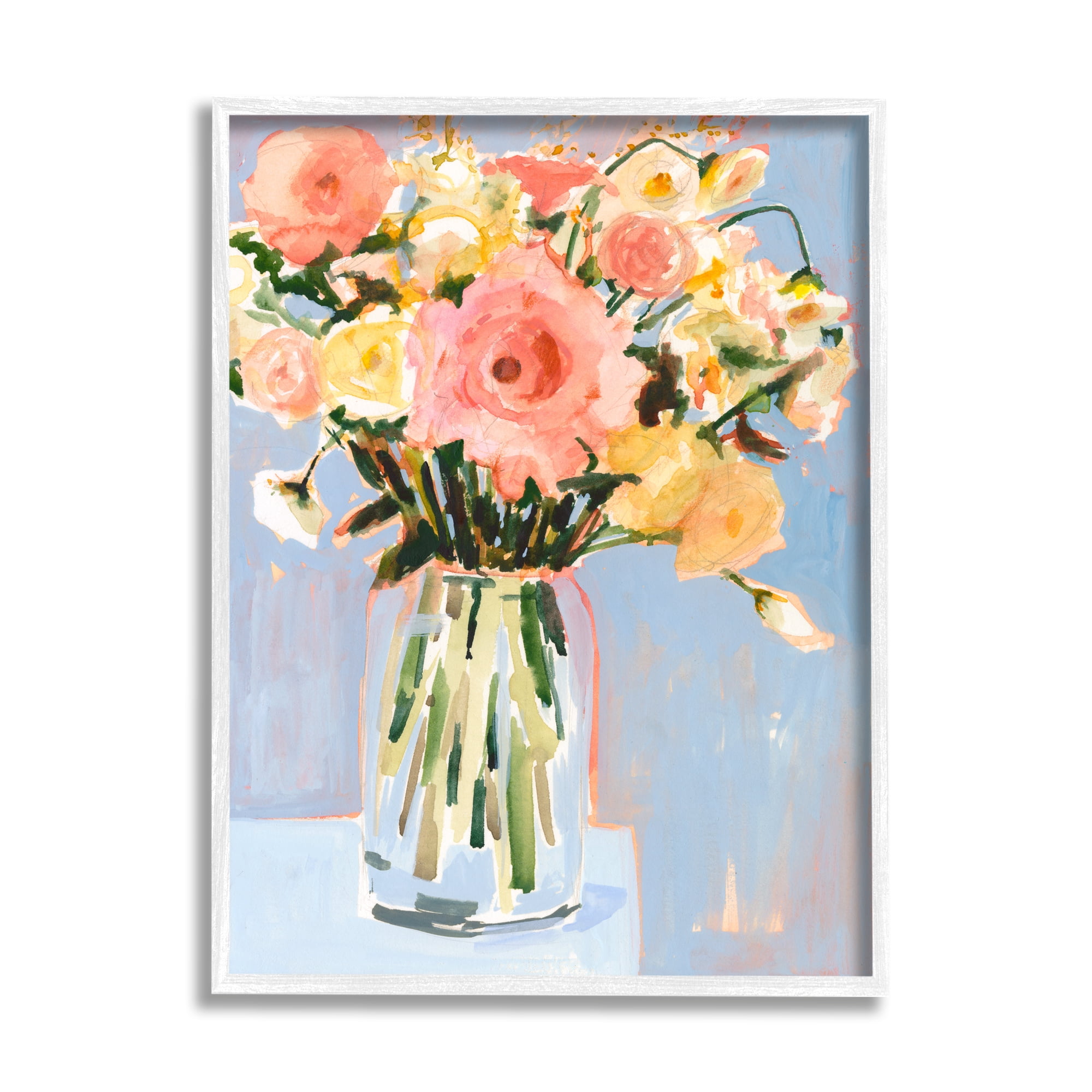 Stupell Industries Chic Floral Bouquet Pastel Spring Flowers, 16 x 20,Design by Victoria Borges