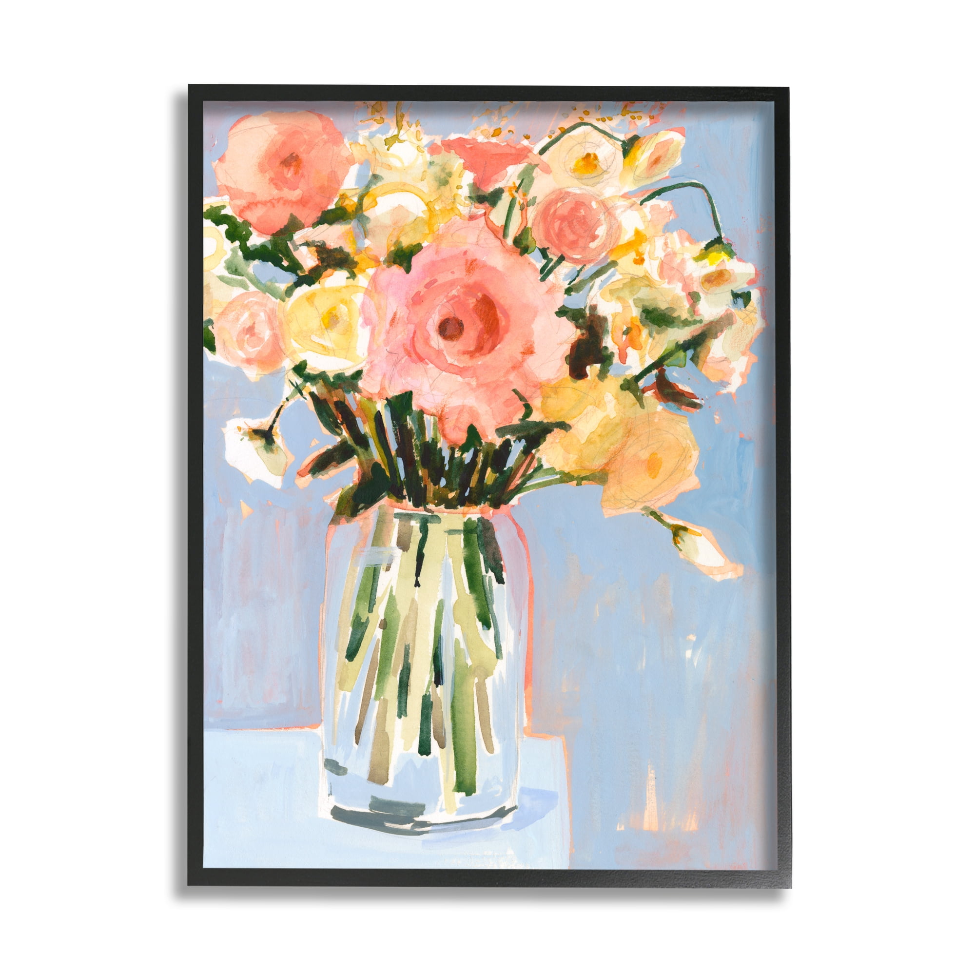 Stupell Industries Chic Floral Bouquet Pastel Spring Flowers Designed by Victoria Borges