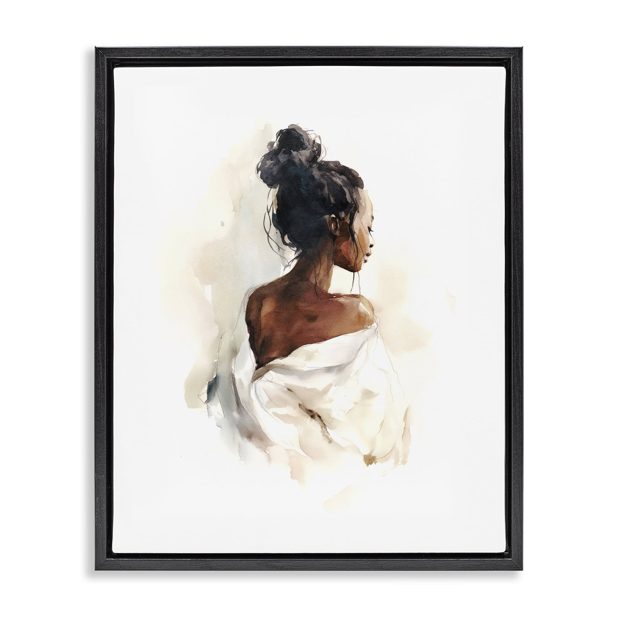 Stupell Industries Chic From Behind Black Framed Floater Canvas Wall Art, design by Svetlana Aleynikova