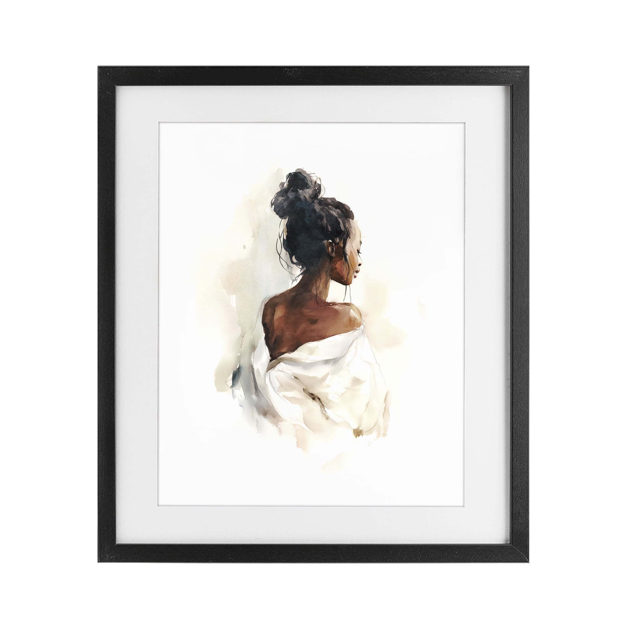 Stupell Industries Chic From Behind Black Framed Print Under Glass, design by Svetlana Aleynikova
