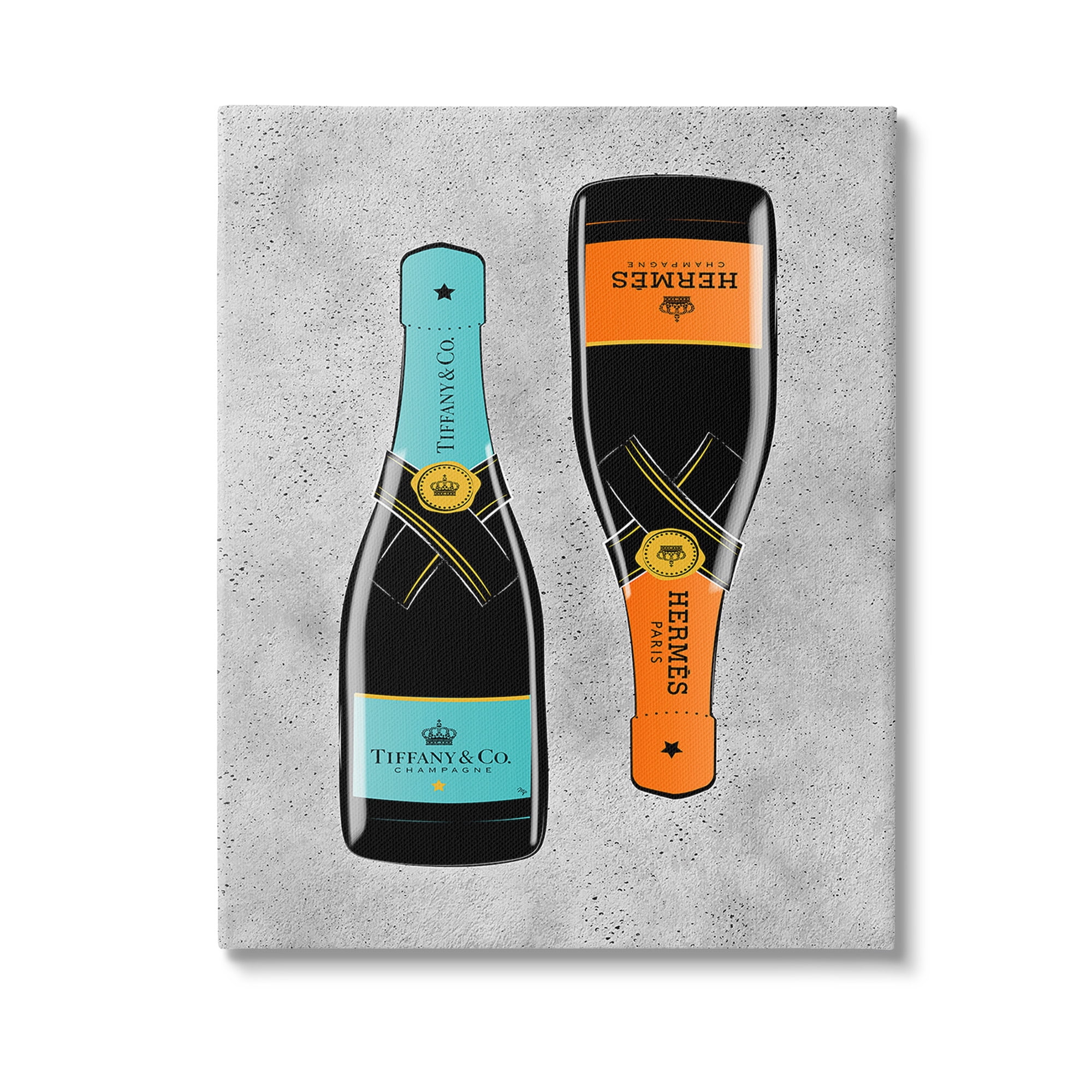 Stupell Industries Chic Glam Champagne Food & Beverage Painting Gallery Wrapped Canvas Art Print Wall Art, 16 x 20