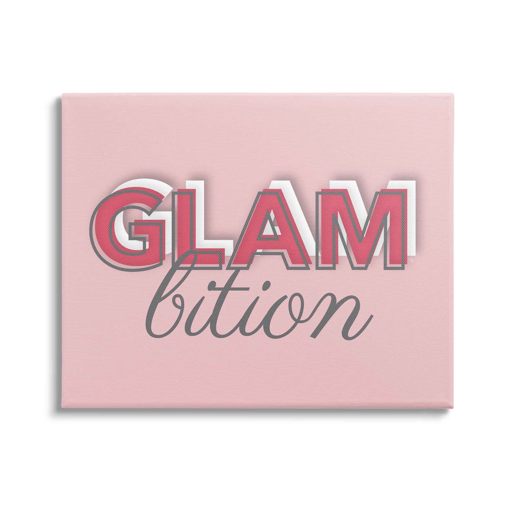 Stupell Industries Chic Glambition Typography Trendy Fashion Text Graphic Art Gallery Wrapped Canvas Print Wall Art, Design by Martina Pavlova