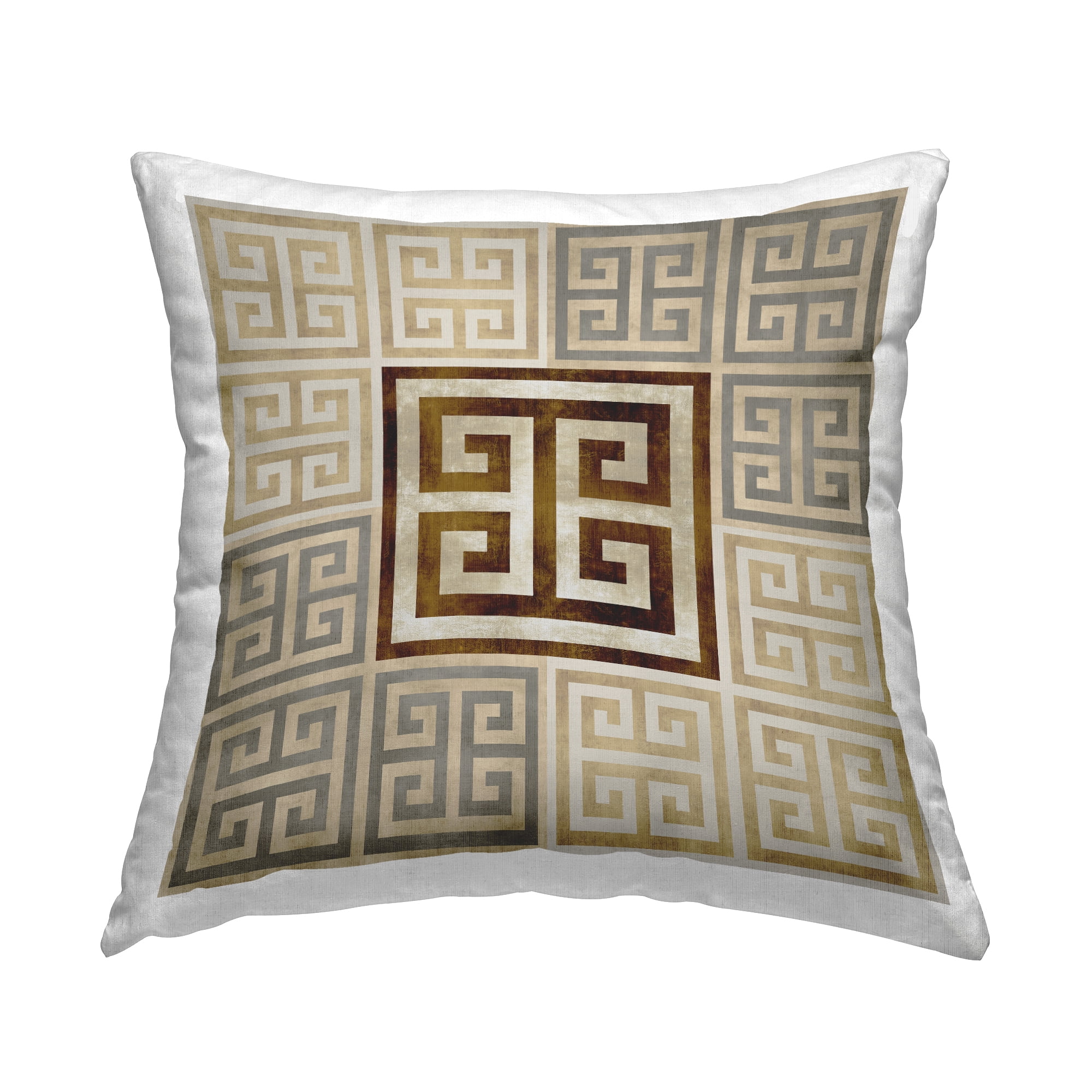 Stupell Industries Chic Greek Key Pattern Printed Throw Pillow Design by Ellie Roberts
