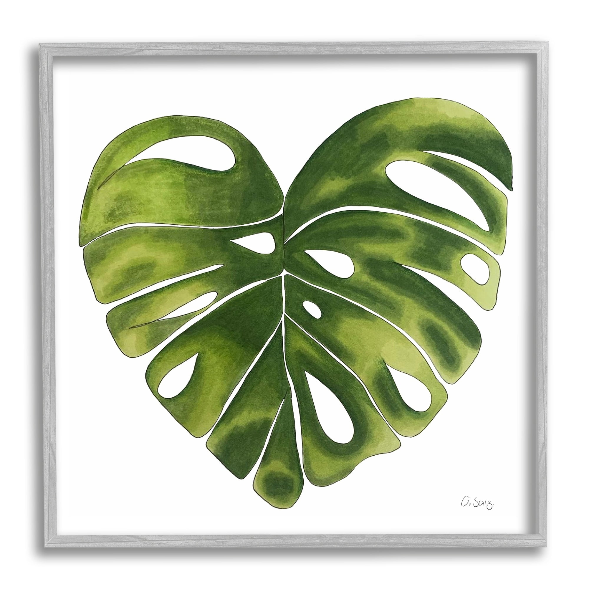 Small Short-Fixture Monstera Wall Leaf in Green by Emilio Robba main image 1